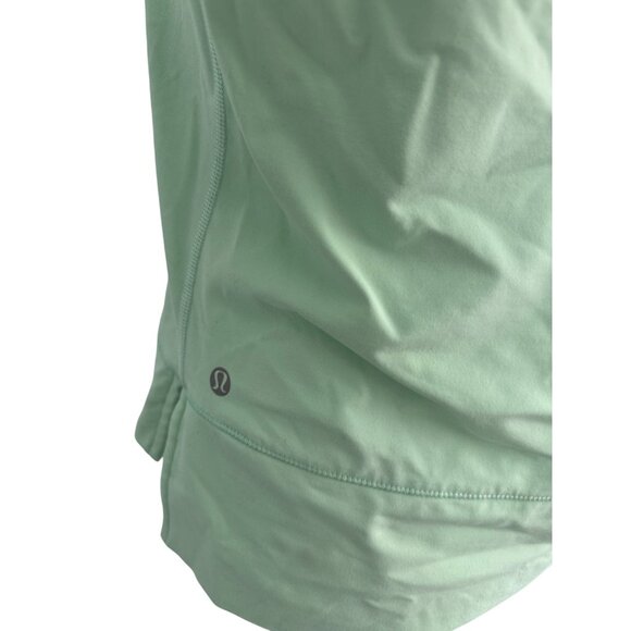 LULULEMON Mint Green Zip Back Long Sleeve Top Size 6 - Picture 7 of 7